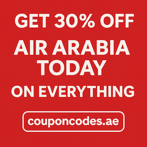 Air Arabia discount code today