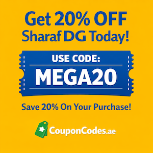 Sharaf DG Discount Code Today