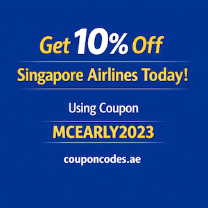 Singapore Airlines Discount Code Today